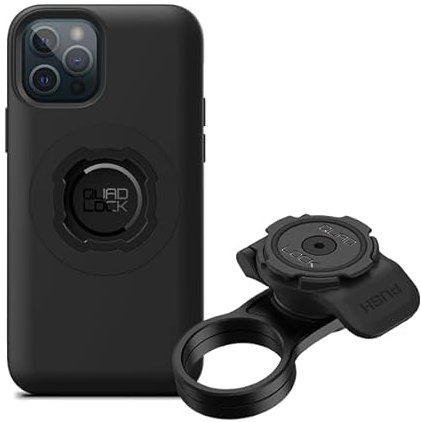 Quad Lock Stem Cap Bike Mount Kit with MAG Phone Case for iPhone 12/12 Pro