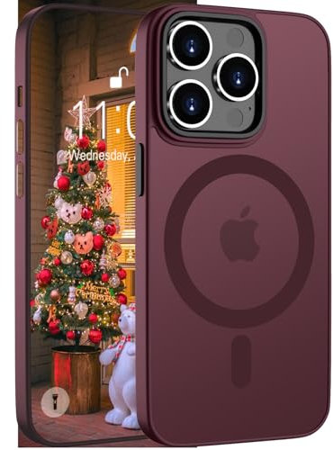 ORDA Magnetic Case for iPhone 11 Pro Case Compatible with MagSafe for iphone 11 Pro phone case Translucent Matte Back Slim Shockproof Phone Cover phone case for iphone 11 Pro 5.8-Inch Plum