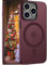 ORDA Magnetic Case for iPhone 11 Pro Case Compatible with MagSafe for iphone 11 Pro phone case Translucent Matte Back Slim Shockproof Phone Cover phone case for iphone 11 Pro 5.8-Inch Plum