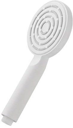 Doccino Tondo Monofunzione Da 23,5 Cm Bianco Opaco In ABS Anticalcare E Attacco Standard Linea Hidra