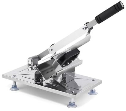 Cosiki Meat Slicer, Manual Meat Slicer Food Machine Stainless Steel Cleavers for Home Cooking of Shabu Shabu Hotpot Korean BBQ