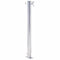IKAYAA Columna de agua100 cm de Jardín Acero Inoxidable Grifo Resistente a Las heladas Fuente Jardín de Pie con Grifo