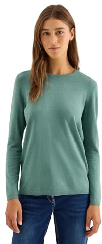 Cecil Basic Pullover Jewel Green Melange XL