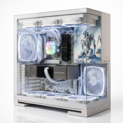 Dektop Computer - Premium DISTRICT 9 Series from Limited Edition™ - Ryzen 8 Core CPU - 1TB NVME SSD - VR Ready Gaming - Professional Use (RTX 5070 12GB - 32GB RAM, Assassin)