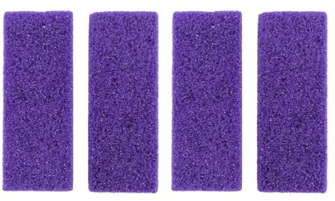 ULTECHNOVO Pierres Ponces et Entretien Corporel Lot de 4 en Pu Pourpre pour Soin des Pieds Outil Exfoliant Professionnel pour Élimination des Callosités