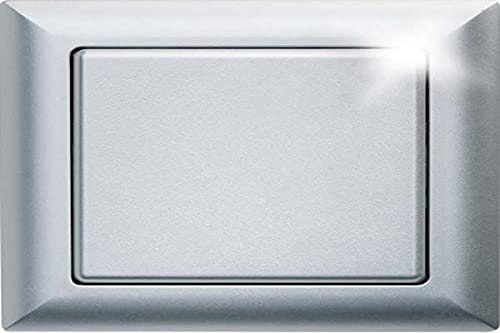 Eltako Funktaster, Batterie-und leitungslos mit Wippe/Doppelwippe, 1 Stück, Aluminium, FT55-AL