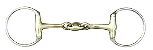 HKM Doppelt gebr.Olivenkopfgebiss 18 mm aus Argentan