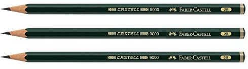 Faber-Castell CASTELL® 9000 119002 Bleistift Bezeichnung der Härte: 2B 1 St.