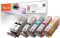 Peach C525/526 Spar Pack Druckerpatronen XL (BK, PBK, C, M, Y) ersetzt Canon PGI-525, CLI-526, 4541B006 für z.B. Canon Pixma MG 5350, Canon Pixma MG 5150, Canon Pixma MG 6250, Canon Pixma MG 8150