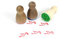 Stemplino® Ministempel - Motiv: Stefan Storch - 12mm Durchmesser - Holzstempel Kinder Stempel Bullet Journal Stempel Storch Stempel