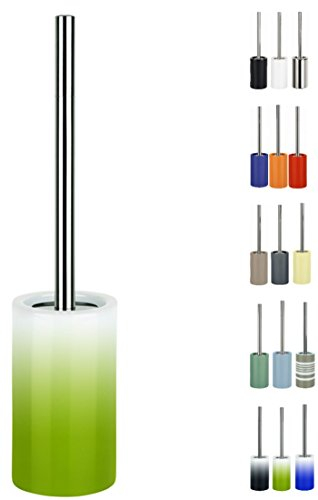 Spirella Tube Escobilla para El Inodoro, Porcelana, Verde(Lime), 10.5 X 10.5 X 42.0 Cm