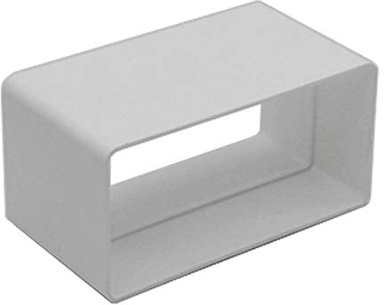Kair Rectangular Straight Connector 100mm x 54mm Flat Pipe Joint