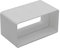 Kair Rectangular Straight Connector 100mm x 54mm Flat Pipe Joint