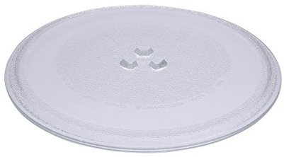 Bandeja First4Spares premium de cristal universal de repuesto con 3 discos para girar para microondas (255 mm de diámetro)