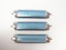 Tupperware Lot de 3 lames de rechange pour éplucheur universel, lame ondulée, plate en acier inoxydable, bleue, classique