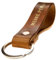 ELBERCRAFT® Schlüsselanhänger Leder MEINE PERLE Geschenk für Frauen oder Männer pflanzlich gegerbt braun mit gravur gold 12 cm made in Germany Leather Keychain