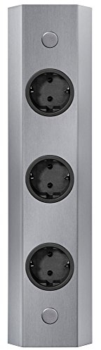 THEBO Energie-Ecksäule ST 3081/320 mit DREI Schuko-Steckplätzen/Mehrfachsteckdose/Ecksteckdose