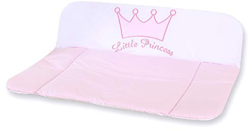Wickelunterlage, groß, Baumwolle, Prinzessin, Rosa – hergestellt in Europa