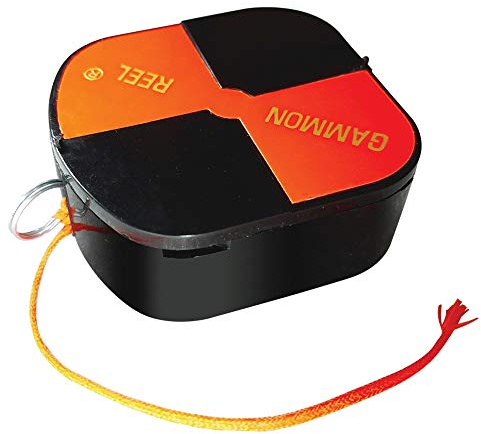 Gammon Reel 012B 12-ft (3.6m) Red Cord with Hi-Vis Target for Construction