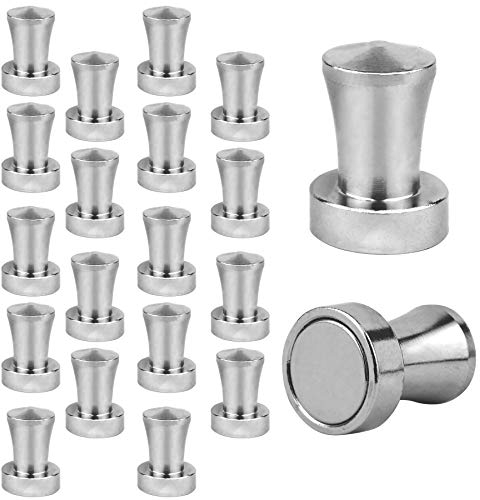 REORDA Neodym Magnet (30 Stück) - [EXRTA STARK & GROß] - Verstärkte Magnetisierung Dank größerem Neodym Pin I Extra Starke Magnete für Magnettafel, Whiteboards, Kühlschränke & Tafeln