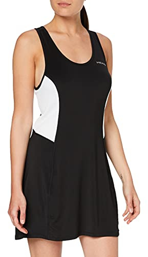 HEAD Damen Club Dress W Tennisbekleidung, Schwarz, L EU