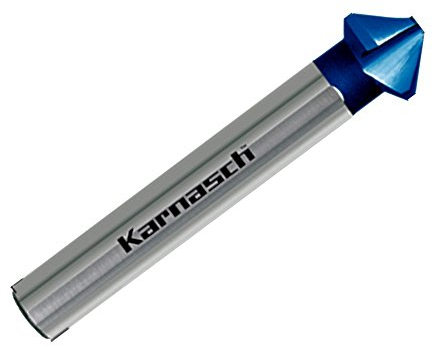 Hauptversand24 Kegelsenker 90°, Senker, Entgrater, CBN geschliffen, HSS-XE+Blue-Tec, RAPID-CUT 3-Flächen-Schaft, DIN 335, Ø d=15,0mm