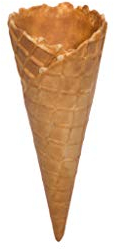 PJaspert Eiswaffeln | Cucuruchos de helado Crispy 130x50mm (100 piezas)