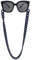 DECKER Brillenkette aus Acryl, Sonnenbrillenhalter, trendig, modisch, für Damen, dunkelblau