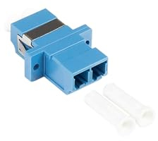 Good Connections LWL Duplex Kupplung - LC (UPC) an LC (UPC) - für OS2 Kabel - Singlemode - Kunststoffgehäuse mit Flansch, Keramikhülse - blau
