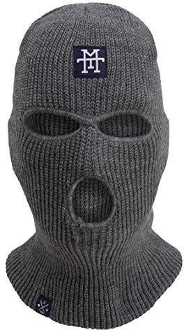 Manufaktur13 Balaclava - 3-Loch Sturmmaske, Sturmhaube, Skimaske in versch. Farben, Multifunktionsmaske, elastisch/dehnbar, gestrickt, geeignet für Motorrad, Fahrrad