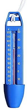 Pool Thermometer, Water Thermometers with String, Floats, Shatter Resistant, Ideal for all Indoor and outdoor Pools, Spas, Hot Tubs & Ponds