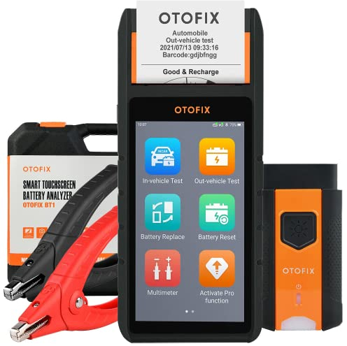 OTOFIX by Autel Professional Battery Tester with VCI connection,All Systems Diagnostic Scanner with Printer, Cold Cranking & Charging Analyser, BMS/Electric Reset