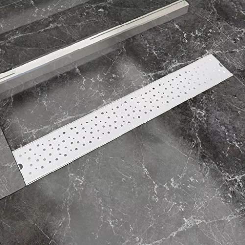 Susany Gerade Duschrinne Bodenablauf Ablaufrinne Duschablauf Boden Ablauf Rinne Blasen 730x140 mm Edelstahl