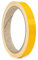 Auto Zierstreifen Carstripes Gelb Glänzend Stylingleisten Exterieur Interieur DIY Tape Line Klebestreifen Autoaufkleber Motorsport Car Tuning (13 mm)