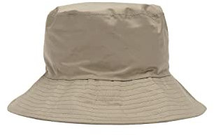 LightHouse Women's Waterproof Bucket Rain Hat - Wide Brim Lined Outdoor Headwear - Fawn - L