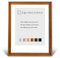 RahmenMax® Luzern Schattenfugenrahmen 20x25 cm aus lackiertem Massiv Holz/Rahmen für Leinwand/Bilderrahmen für Keilrahmen/Leinwandrahmen in Terracotta - Maßanfertigung möglich
