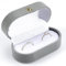 Ringschatulle 2 Ringe,Samt Schachtel Ringbox Hochzeit,Grau Ringschachtel Verlobungsring Flannel Ring Box Wdding,Schmuckkästchen Damen,Ringkästchen für Heiratsantrag,Hochzeit,Valentinstag