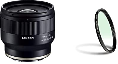 Tamron F051 24mm F/2.8 Di III OSD M 0.0430555555555556 - Objektiv für Sony E-Mount & Walimex Pro UV-Filter Slim MC 67 mm (inkl. Schutzhülle)
