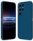 RankOne Custodia per Samsung Galaxy S23 Ultra (6.8 Inches) Cover Morbida in Silicone TPU - Blu zaffiro