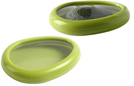 Yeehliny 2 Stück Frischhaltedosenset Hält Lebensmittel Lange Frisch Food Preservation Tray Konservierungsschale mit Dehnbarem Deckel Vorratsbehälter Set Frischhaltedosen für Obst Gemüse (Grün)
