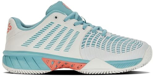 K-Swiss Damen Tennisschuh Express Light 3 HB Weiß/Blau/Orange