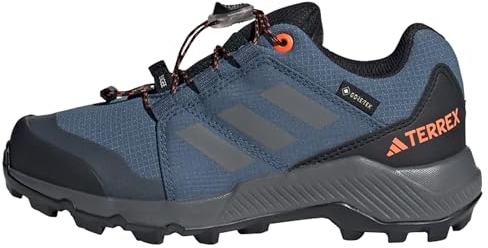 adidas Terrex Gore-TEX Hiking Shoes Wanderschuhe, Wonder Steel/Grey Three/Impact orange, 33 EU