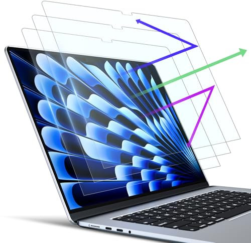 Displayschutzfolie für MacBook Air 38,1 cm (15 Zoll), Anti-Blaulicht, 2 Stück