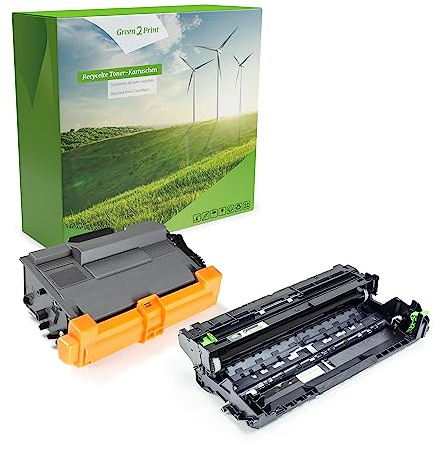 Green2Print 1x Toner, 1x Trommel Toner-Trommel-Set 1x 8000, 1x 50000 Seiten ersetzt Brother DR-3400, TN-3480 passend für Brother DCP-L5500D, DCP-L5500DN, DCP-L6600DW, HL-L5000D, HL-L5100DNTT, HL-