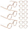 TOYANDONA 10 Piezas Gafas de muñeca Mini Gafas para muñeca Disfraz de Mini muñecas de anteojos para vestirse muñeca Mini Gafas Metal Accesorios monturas de Gafas artesanía Decorar
