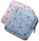JIHUOO 2 Stück Damenbinden Aufbewahrungsbeutel Menstruationsperiode Beutel Reißverschluss Tampons Halter Geldbörse Reise Kulturbeutel Multifunktionale Make-up-Tasche Blau und Rosa
