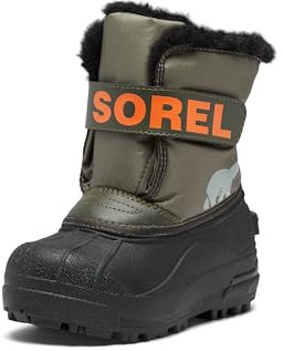 Sorel Unisex Kids Commander Snow Boot, Stone Green Alpine Tundra, 11 UK