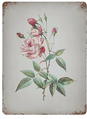 Schöne Blume Zinn Zeichen Metall Plaque Kunst Hängen Eisen Malerei Retro Home Küche Garten Garage Wand Dekor 16 X 12