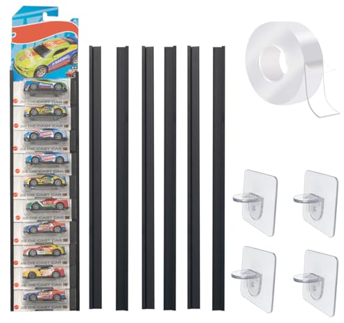 4 Sets Modellauto Vitrine zur Wandmontage Vitrine Wandvitrine Sammlervitrine Wandregal Hängeregal Hängevitrine Schaukasten für Packaged Cars