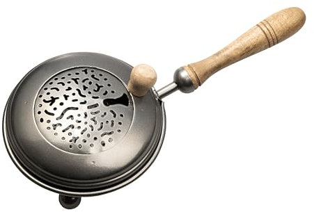 NKlaus Eiserne Räucherpfanne, anthrazit, D 12cm - Ideal für Räucherwerk und Weihrauch 15878